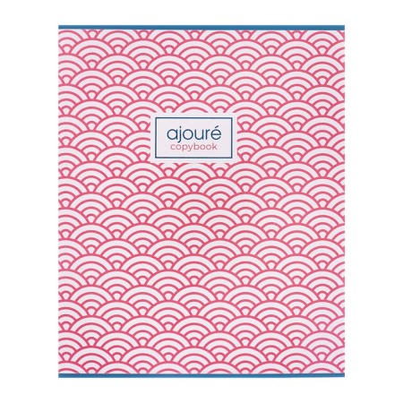 Notebook of 48 sheets in a cage, "patterns", cover covering cardboard, mix-4