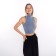 Top female, gray color, size 46 (l)