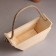 Kashpo wooden, "boat" 270*110*110. Handle- rope 8mm.
