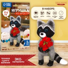 Set for creativity. A toy made of wool 