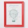 Photo frame plastic L-5 15x21 cm red (plastic screen)
