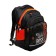 School backpack, 40 x 25 x 22 cm, Grizzly, ergonomic back, laptop department, black/orange