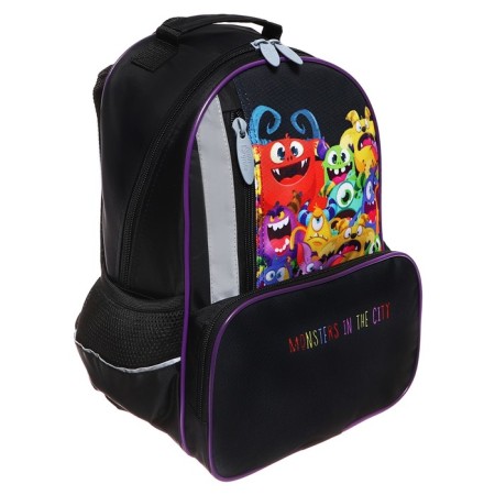 School backpack, 37 x 26 x 13 cm, ergonomic back, Calligrata ORT "MONTRICS"-5