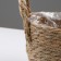 Kashpo wicker "Kenya" round with handles, 15.5x15.5x13.5 cm, natural
