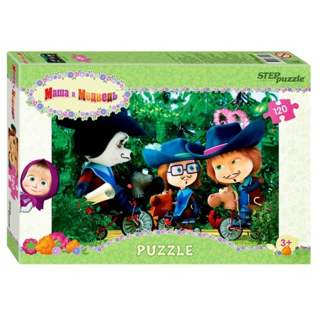 Puzzle "Masha and the Bear - 2", 120 elements, mix-1