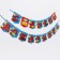 Garland on the tape "Happy Birthday!", Length 215 cm, cars