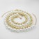 Beads with pearls "Olympia" environment, color gold, 45cm