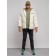 Eco -leather jacket men's, size 52, beige color