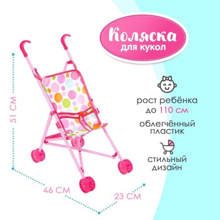 Puppet stroller-integr, plastic frame