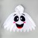 Carnival cape "Fun Ghost", length 60 cm, white color