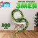 Soft toy "Snake", 300 cm, green color