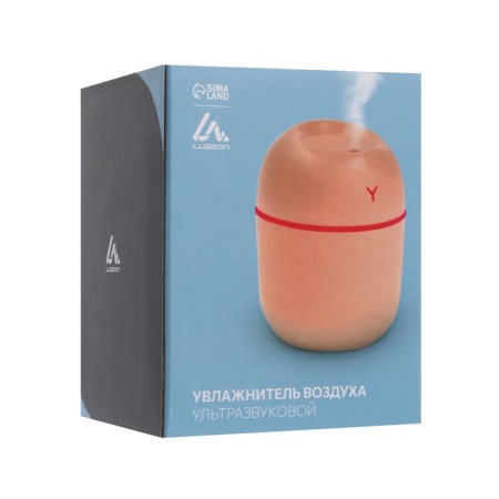 Moisturizer Luazon HM-20 ultrasound, 0.22 l, 1.5 W, USB in the set., Pink-11