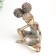 Polystone souvenir "Girl with curly tails, with a dish" under bronze 19x12x27 cm