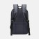 A backpack, a lightning department, an outer pocket, an attach to a suitcase, the color is blue