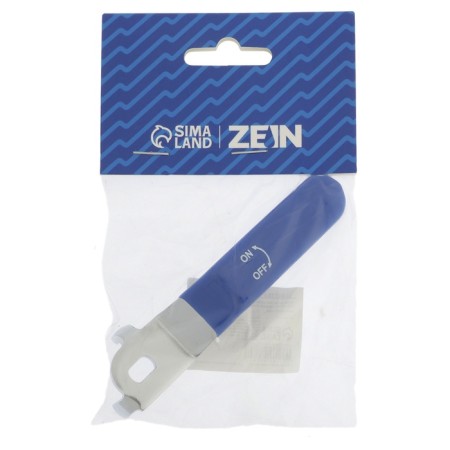 Blue-knob for the ball valve Zein, reinforced, 1/2 "-3/4", rubberized, blue-3