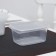 A set of plastic disposable containers, 250 ml, 10.8 × 8.2 cm, 5 pcs, with a lid, the color is transparent