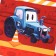 Children's Bag "Blue Tractor", 35 × 30 cm, red color