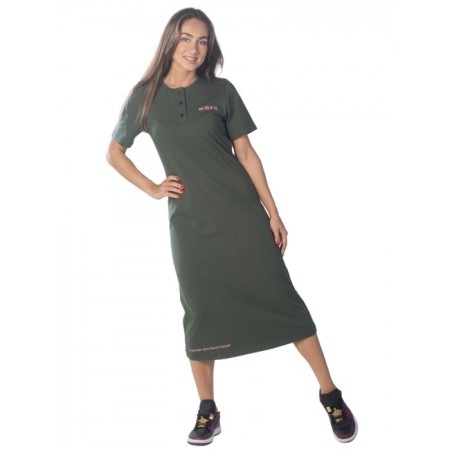 Women's dress W.W.F.H., Size 48, Khaki Color-2