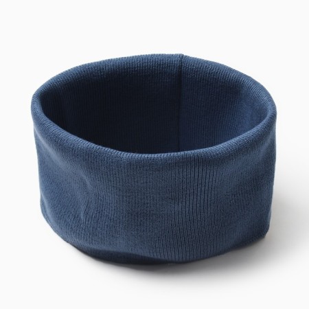 Snood for children, jeans color, size 25x26 cm