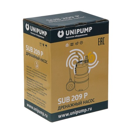 Drainage pump Unipump Sub 209 p, 250 watts, pressure 5 m, 60 l/min-3