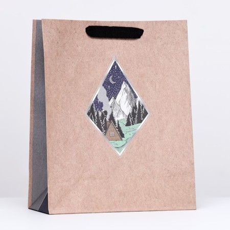 Crafts "Night landscape" 26 x 32 x 12 cm