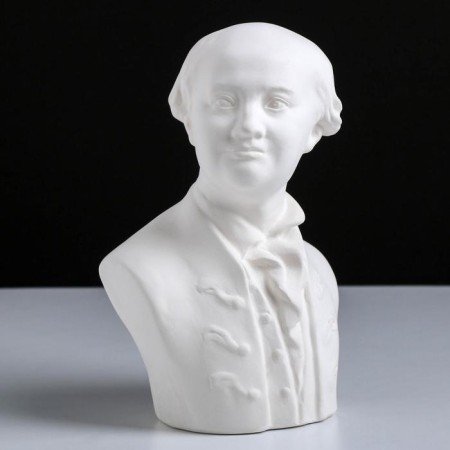 Gypsum figure famous people: Bust Lomonosov, 14.5 x 11 x 21.5 cm-5