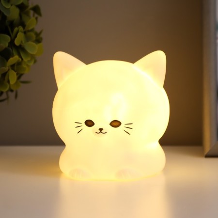 Nightlight "kitten" led white 9.5x10x10 cm-1