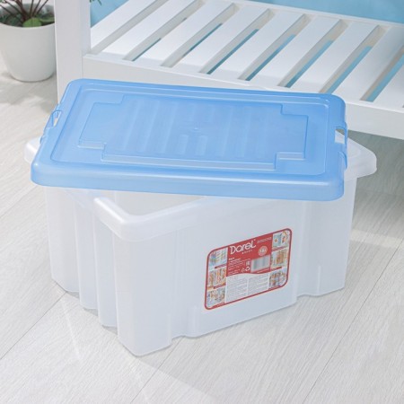 Box for storage with a darel-box lid, 18 l, 40 × 30 × 21 cm, color mix-3
