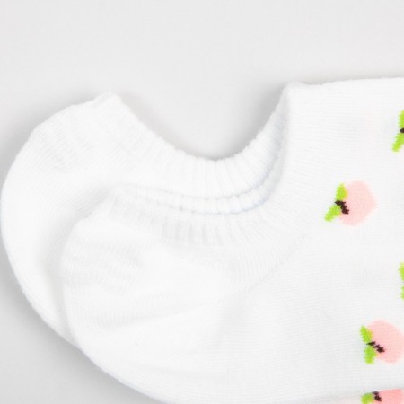Women's socks minku "peaches", white color, size 36-39 (23-25 ​​cm)-1