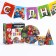 A set of paper utensils, on 6 people "Happy Birthday!", Avengers