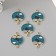 Decor for creativity metal, enamel "Kit against the background of the sky" 2.7x2.1 cm
