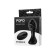 Inflatable anal vibrovaloga Popo pleasure Phoenix, 13.5 cm, silicone, black color