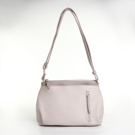 Cross-Bodi Vita with a zipper, beige color