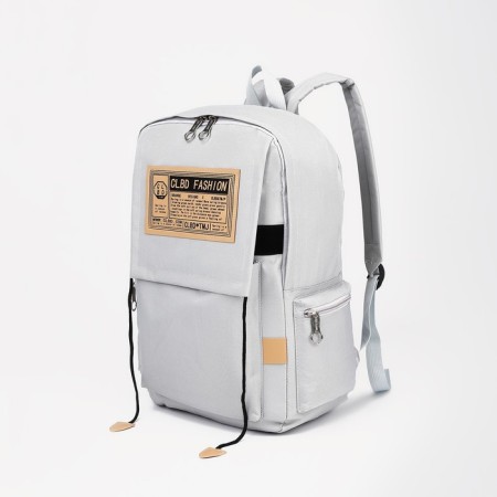 Set of backpacks on lightning from textiles, chover, bag, pencil case, color gray color-4