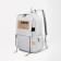 Set of backpacks on lightning from textiles, chover, bag, pencil case, color gray color