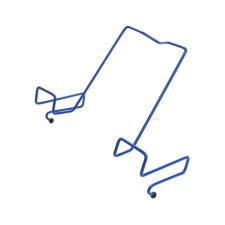 Book stand, metal, for a desk up to 20 mm thick, blue