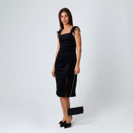 Female bag on a magnet, black color-6