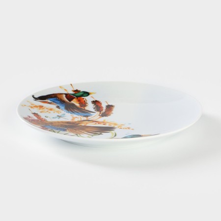 Porcelain plate "Hunting season", D = 24 cm, MIX drawing-2