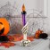 LED figure "Violet candle" 6 × 21.5 × 6 cm, plastic, batteries AG13x3, glow warm white