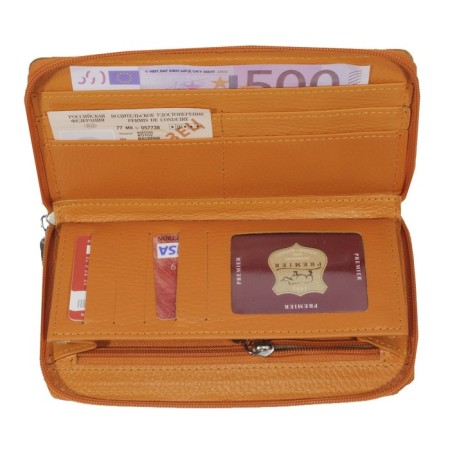 Women's wallet, lightning, color orange fleet-1