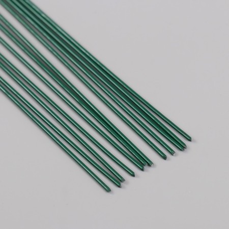 Wire for creativity varnished "Blumentag" 1.2 mm, 12 pcs, 40 cm, green-1