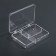 Organizer for decor, 3 sections, 11.2 × 8 × 2.2 cm, the color is transparent