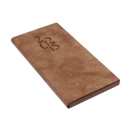 The weekly dated 2025, 80x165 mm, 64 sheets of Escalada, soft leather cover, pancake embossing, block 70 g/m², beige-1