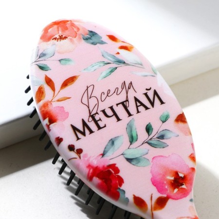 Oval massage comb “always dream” 17 x 5.5 cm-2