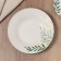Deep plate ceramic "leaves", 20.5 cm, 550 ml, white color