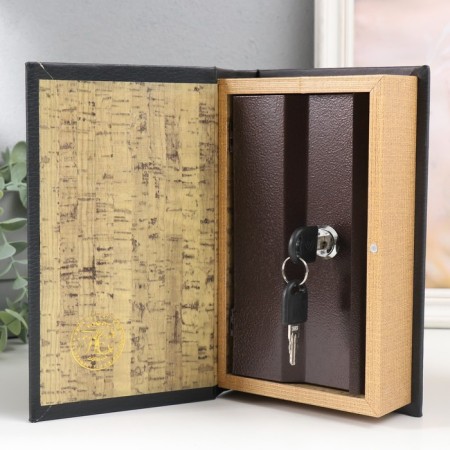 Safe-book wood to the leatherette "Bee" 21x13x5 cm-2