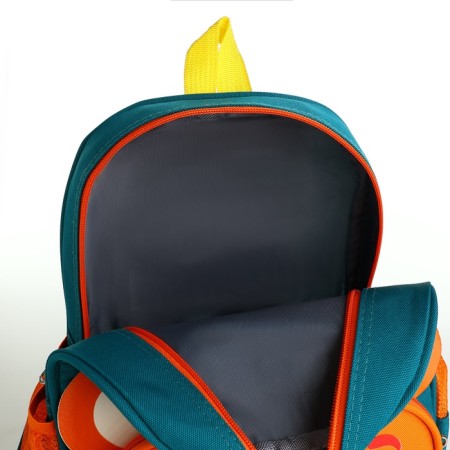 Children's backpack 24.5*11*32, lightning department, 3 n/k, bear, green/orange-5