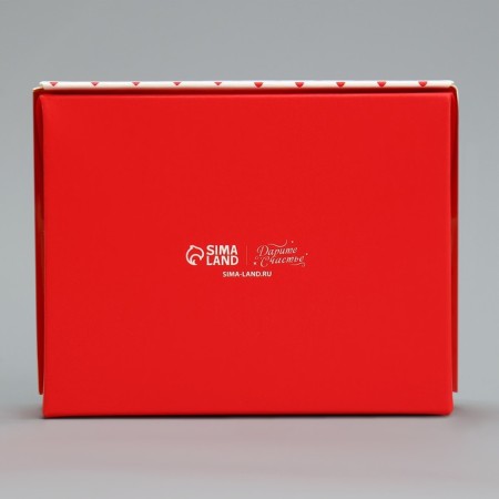 Confectionery packaging, a box with lamination "with love", 10 x 8 x 3.5 cm-3