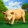 Garden figure "Small Piglet" 18x51x25cm