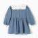 Dress with collar crumb I am Muslin, 86-92, dark blue